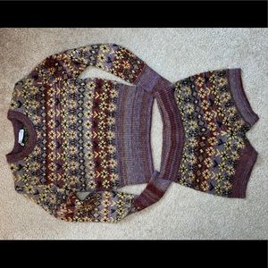 Zara Brand New Never Worn Sweater Shorts Set